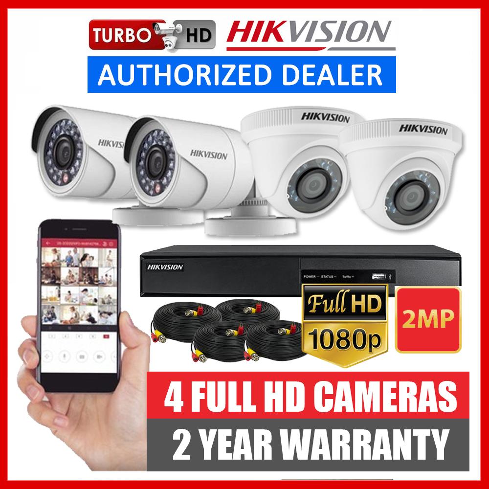 720p 4-Channel DVR with 1TB HDD and 4 720p Outdoor Bullet Cameras With Installation